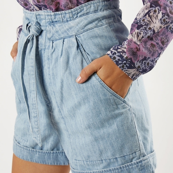 Isabel Marant Etoile Marius Denim Shorts - Picture 2 of 11